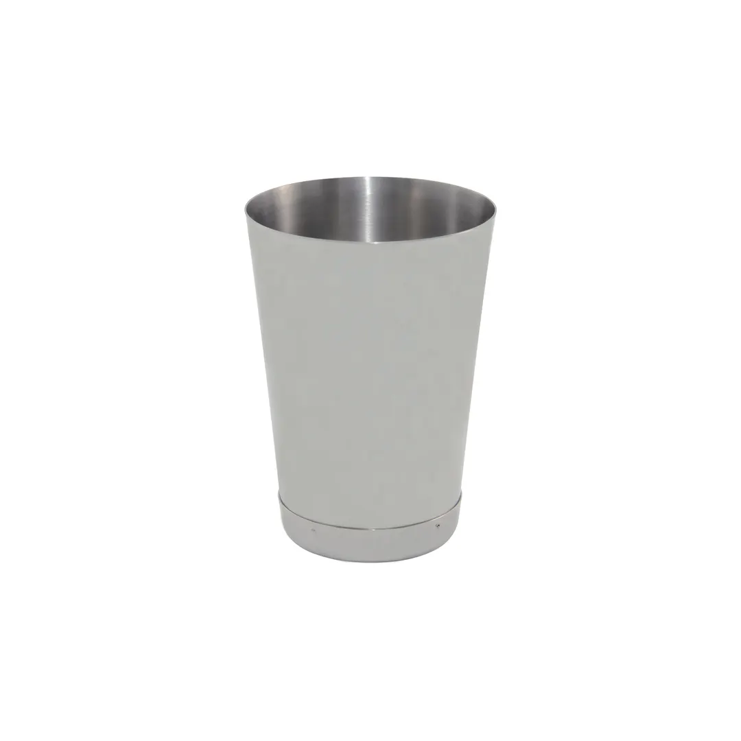 CAC China BSKS-15 Stainless Steel Bar Shaker Cup, 15 oz., Weighted Base, Shaker Only