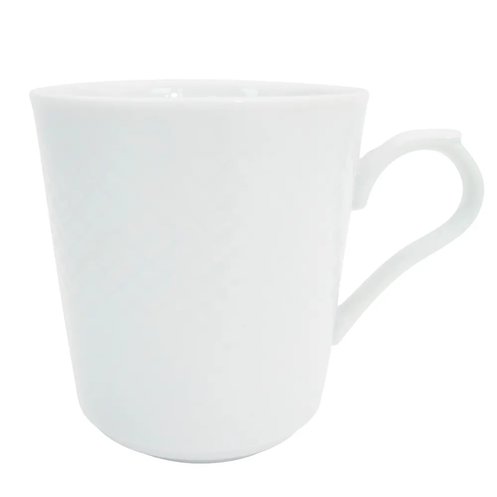 CAC China BST-17 - Boston 8 oz Porcelain Mug, 3" Dia x 3-1/2" H, White, Dishwasher Safe - 1 Dozen