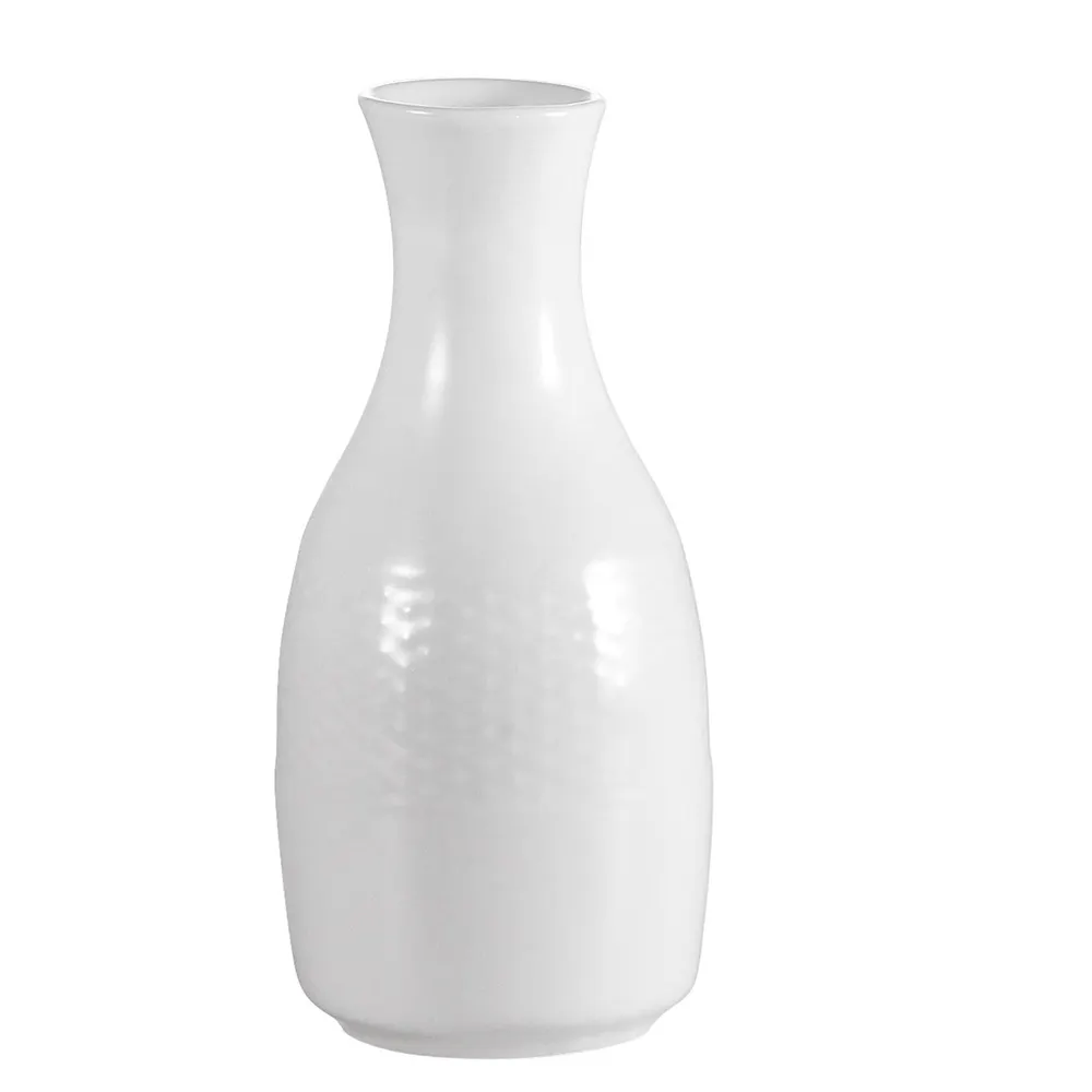 CAC China BST-BV - Boston Bud Vase 1"-1/4" L x 2" W x 5"-1/4" H, White Porcelain, Oven Safe - 1 Dozen