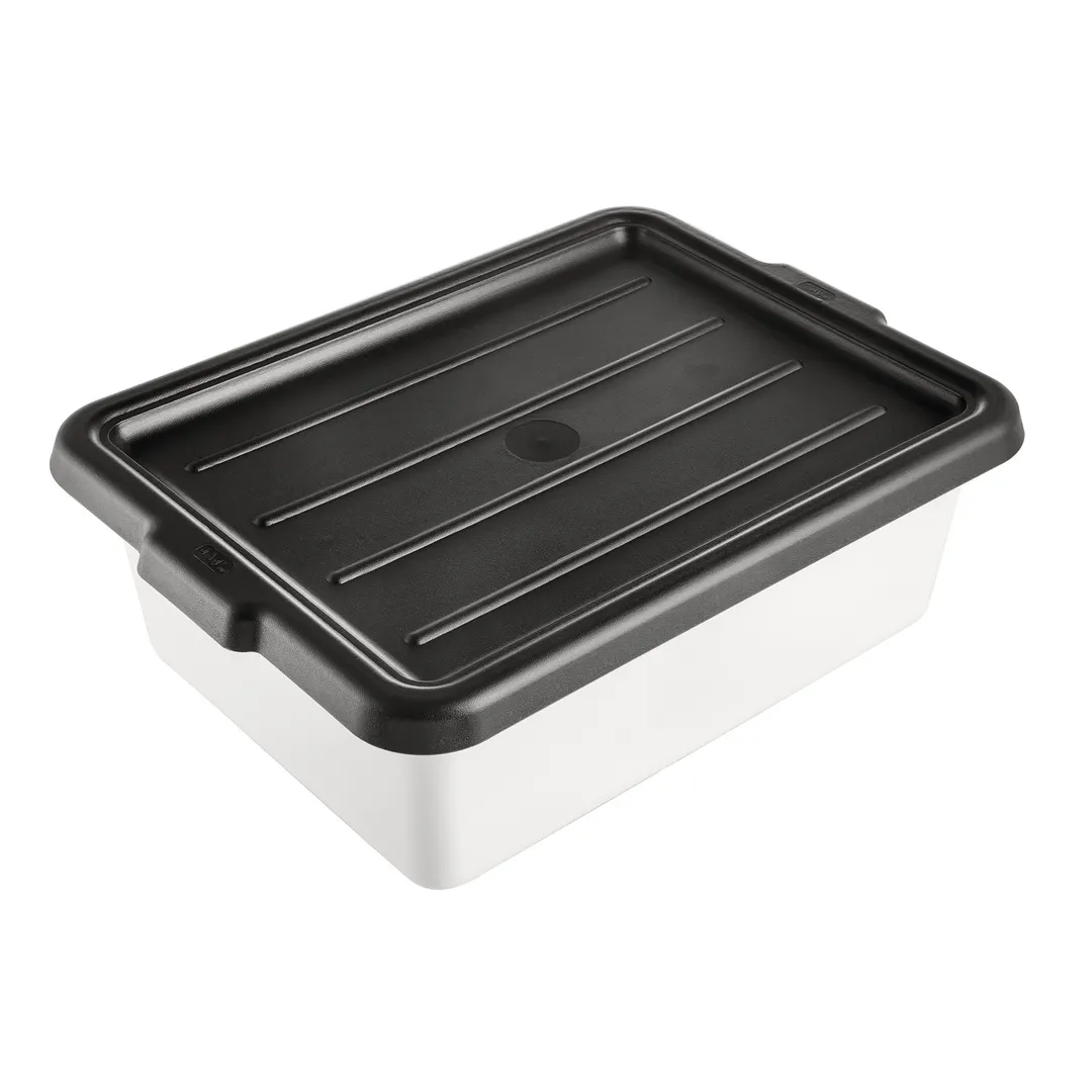 CAC China BTCV-57BK Bus Box Cover, 23-1/4"L x 16-7/8"W, Polypropylene, Black, BPA Free