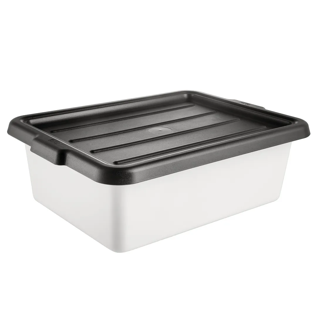 CAC China BTCV-57BK Bus Box Cover, 23-1/4"L x 16-7/8"W, Polypropylene, Black, BPA Free