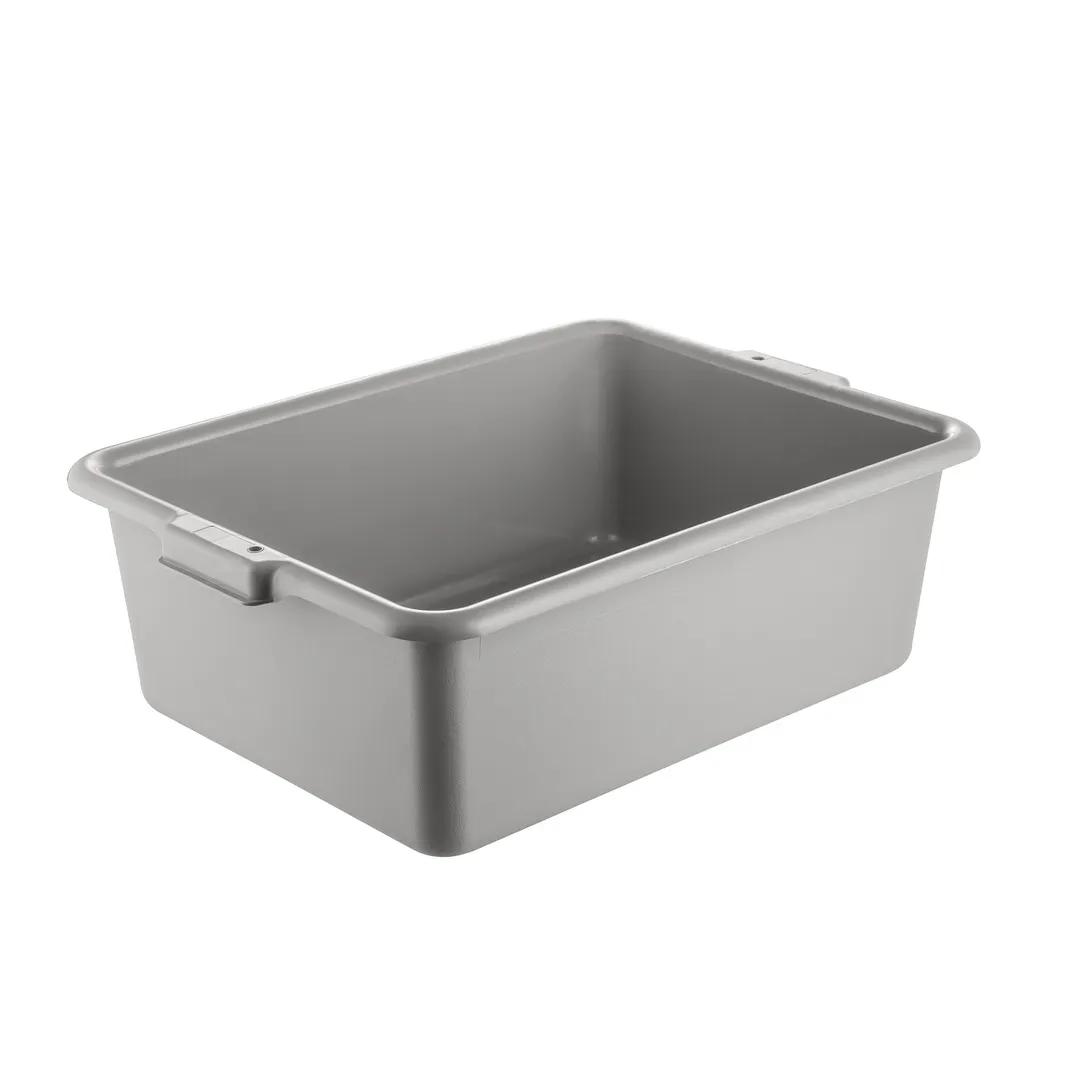 CAC China BTDB-7GY Bus Box, 22'L x 15-3/4'W x 7'H, Polypropylene, Gray, BPA Free