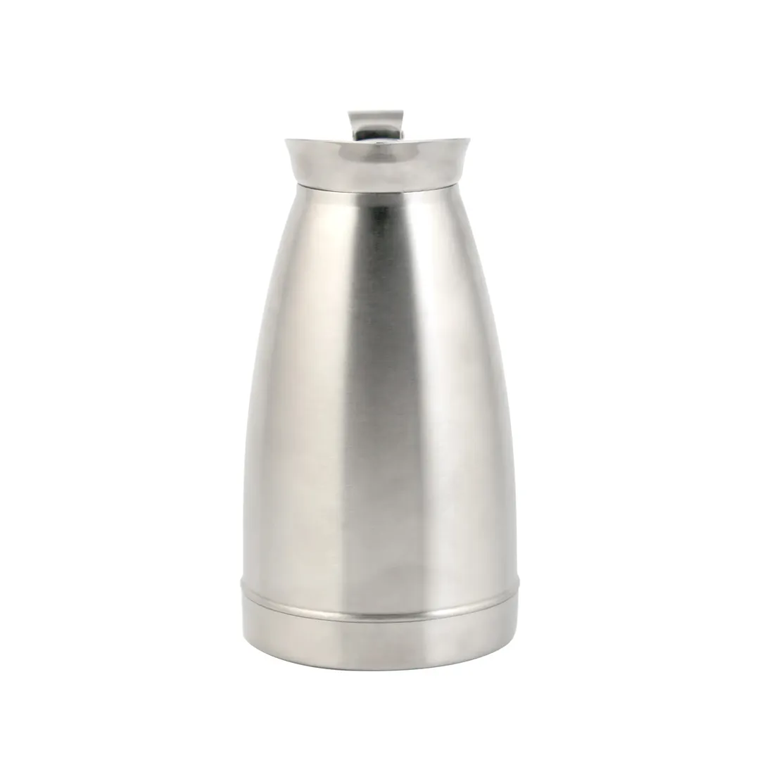 CAC China BVDW-20 Coffee Server, 20oz., Double-Wall Insulation, Stainless Steel, Satin Finish
