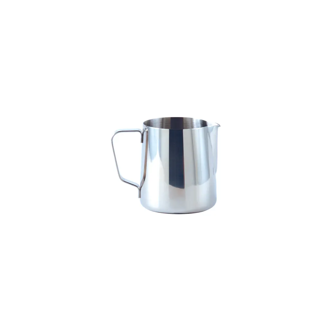 CAC China BVFP-12 Frothing Metal Pitcher, 12oz Capacity, 18/8 Stainless Steel, With Handle