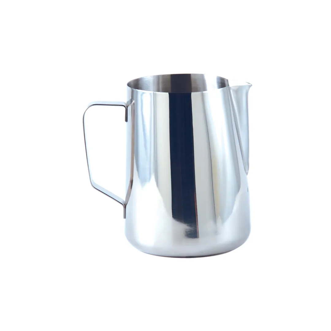 CAC China BVFP-48 Frothing Metal Pitcher, 48oz (1.5qt) Capacity, 18/8 Stainless Steel, With Handle