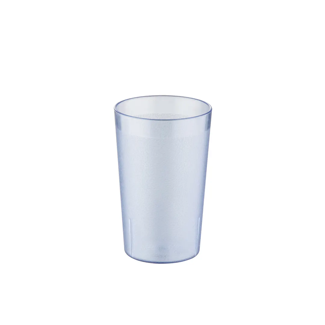 CAC China BVPT-10BL - 10 oz Pebbled Blue SAN Tumbler, Break‑Resistant, Dishwasher Safe - 1 Dozen