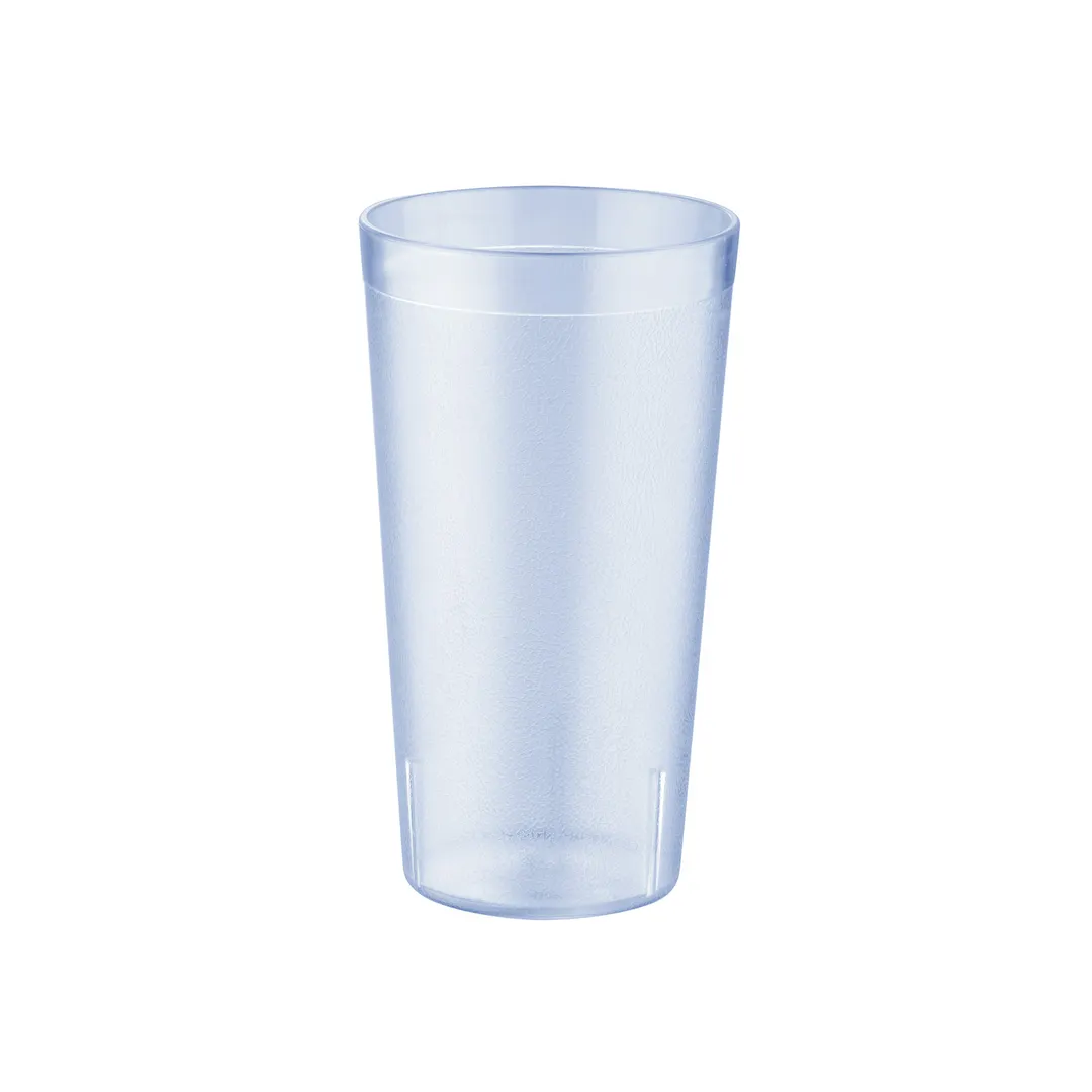 CAC China BVPT-12BL - 12 oz Pebbled Blue SAN Tumbler, Dishwasher Safe - 1 Dozen