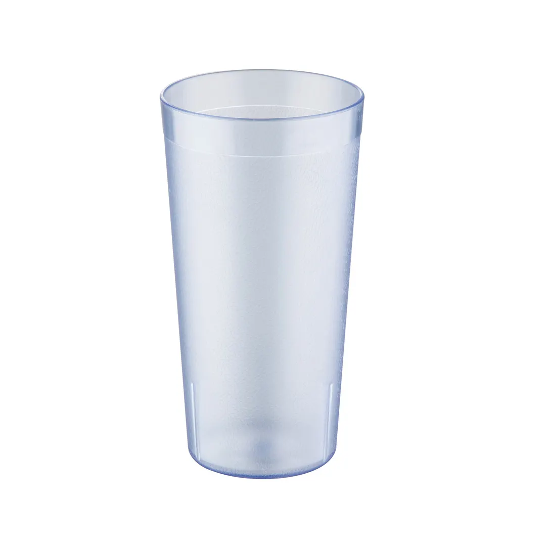 CAC China BVPT-20BL 20 oz Pebbled Blue SAN Plastic Tumbler, Dishwasher Safe - 1 Dozen