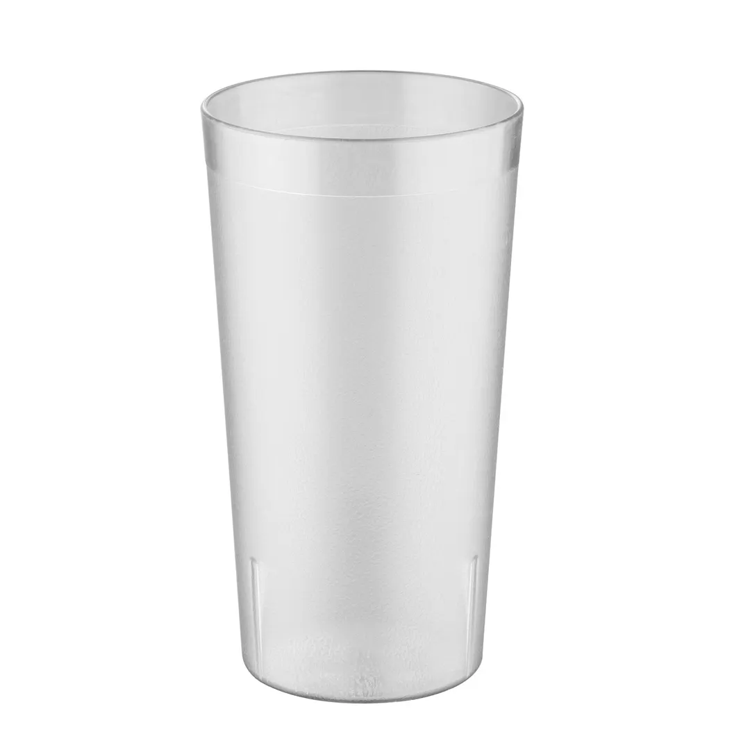 CAC China BVPT-32CL - 32 oz Clear Pebbled SAN Tumbler, Stackable, Dishwasher Safe - 1 Dozen