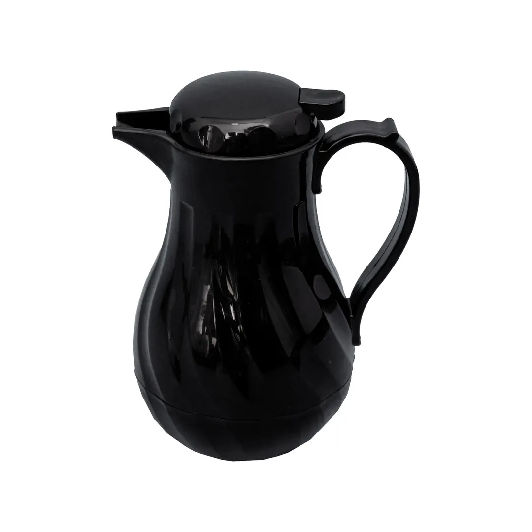 CAC China BVSR-64BK Beverage Server, 64 oz., Double-Wall Insulated, Plastic, Black