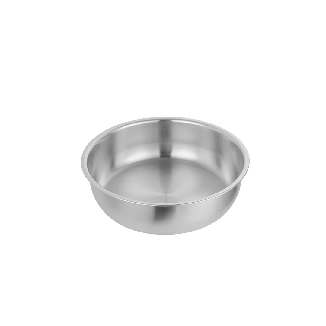 CAC China CAFR-203WP Luminous Round Water Pan for Chafing Dish, Heat‑Resistant Stainless Steel Construction