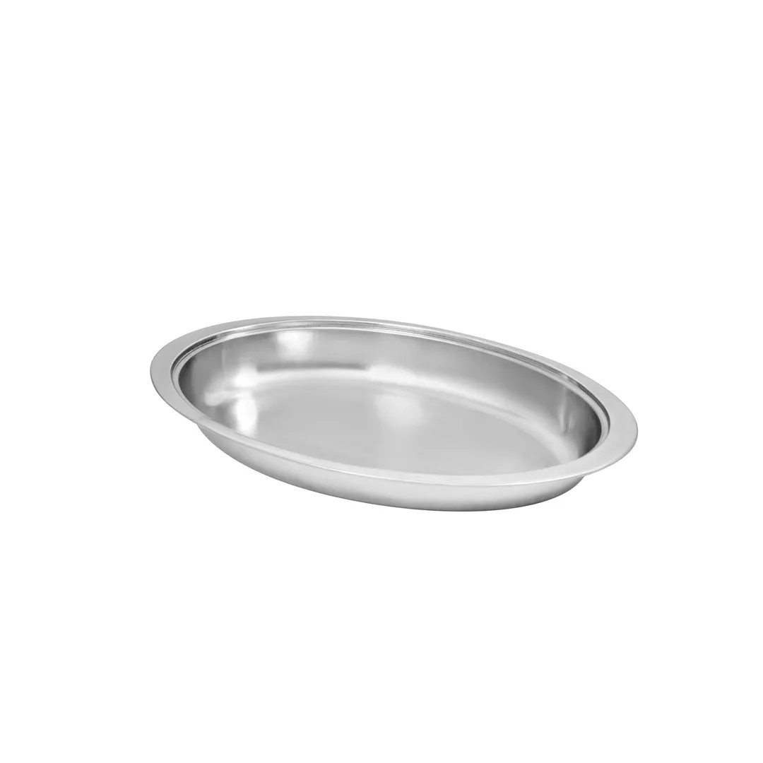 CAC China CAFR-205FP Luminous Oval Chafing Dish Food Pan, CAFR-205 Model, Heat-Resistant Construction