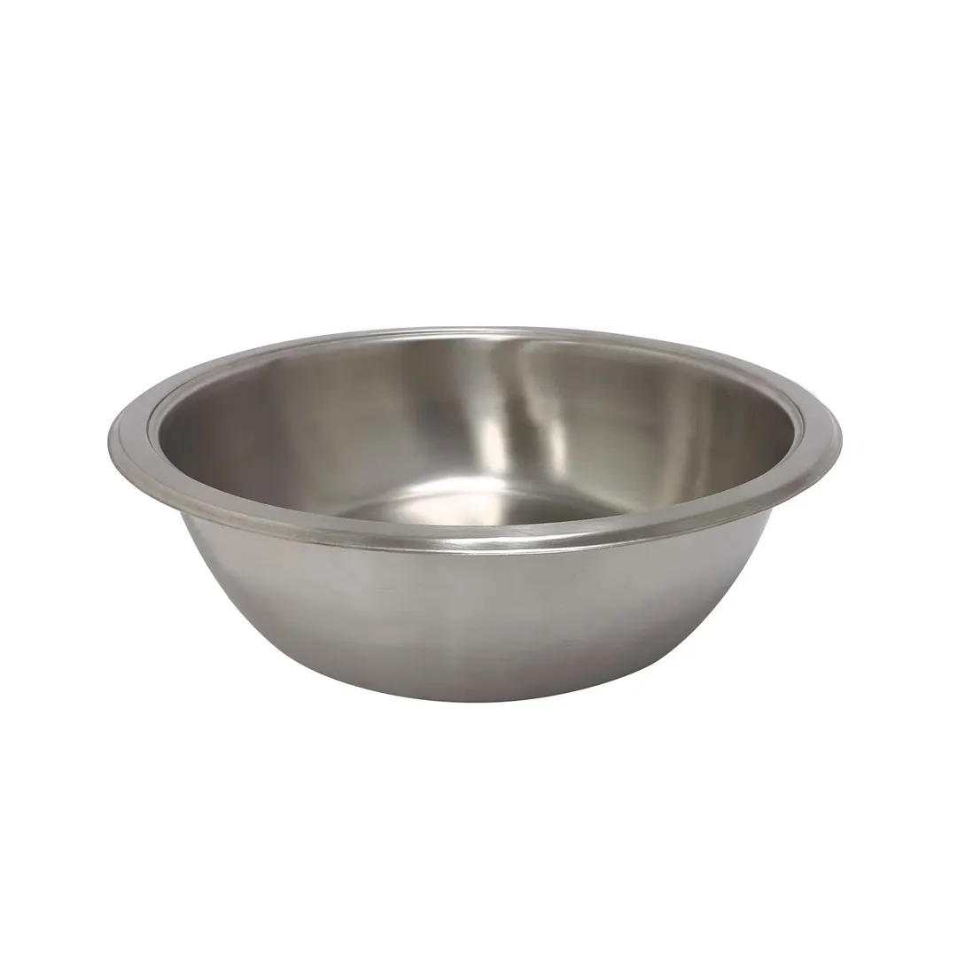 CAC China CAFR-303FP Round Welsh Chafing Dish Food Pan, Fits CAFR-303 Unit, Stainless Steel