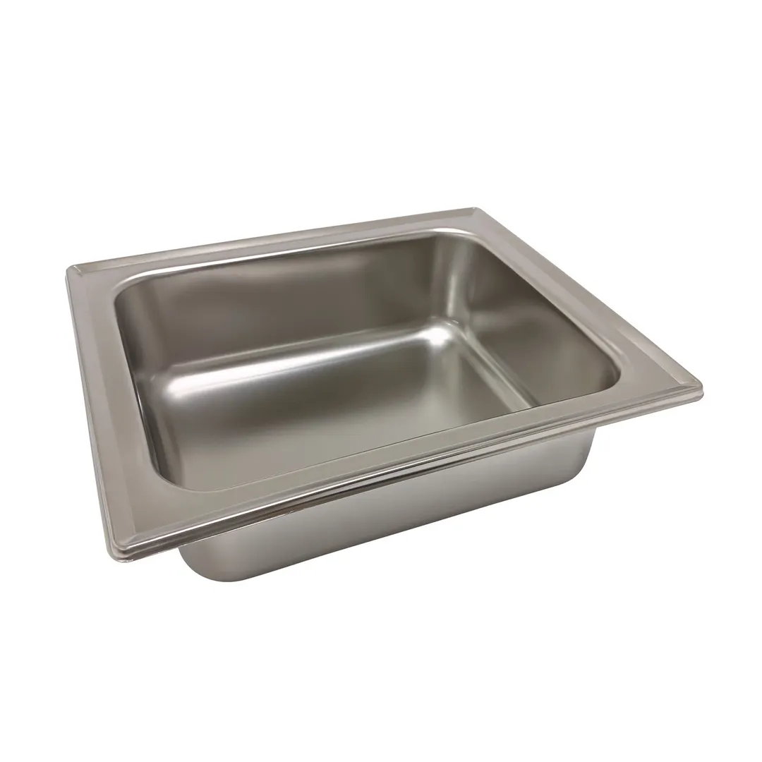 CAC China CAFR-307WP Square Welsh Chafing Dish Water Pan, Fits CAFR-307, Stainless Steel