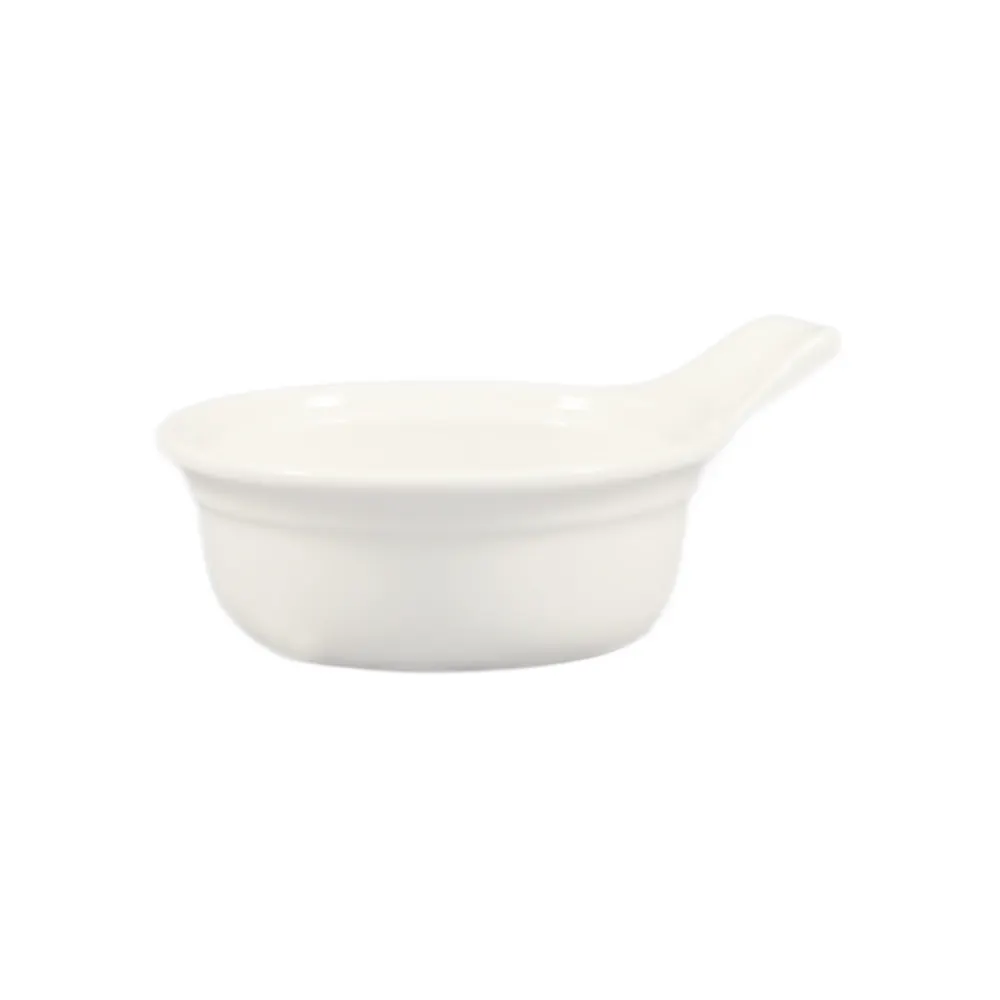 CAC China CAS-12 Oval Ceramic Casserole Bowl 12 Oz 7"¼ x 5¾" x 2" Oven Microwave Safe - 1 Dozen