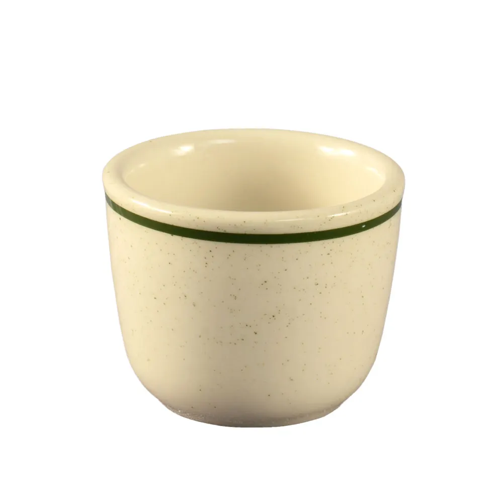 CAC China CES-45 Emerald Tea Cup, 4.5 oz, 2‑7/8" Dia x 2‑1/4" H, Ceramic, Rim Finish - 1 Dozen