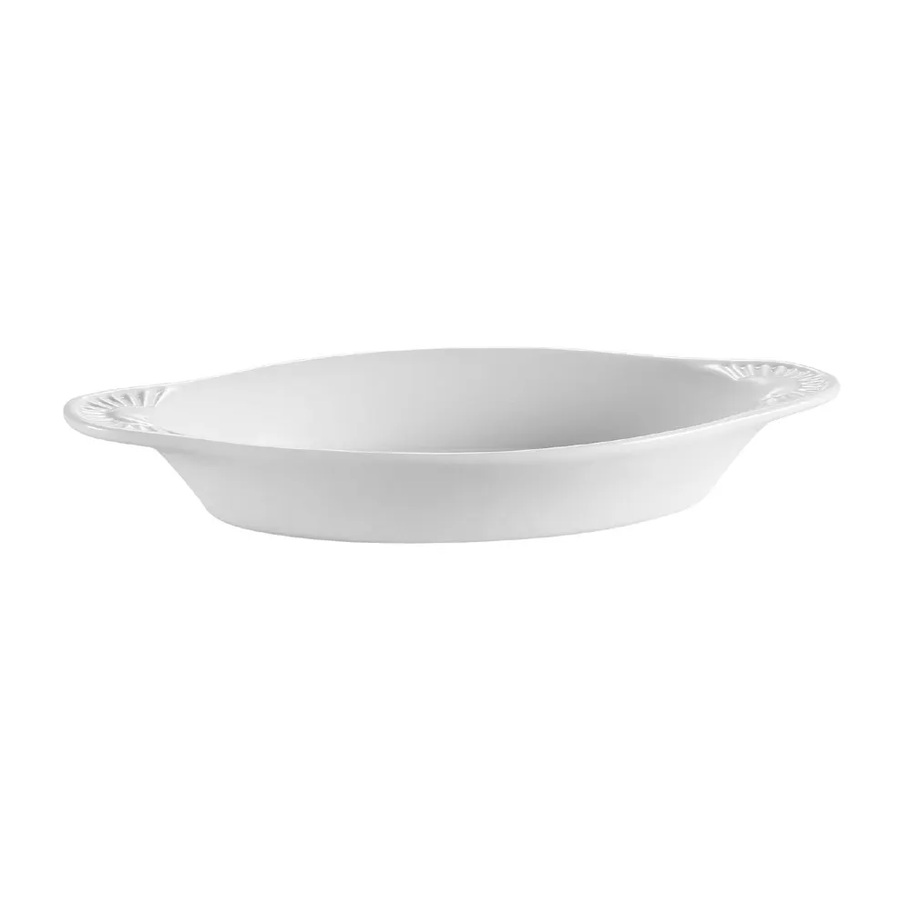 CAC China COA-8-P - Welsh Rarebit Baking Dish 8 oz (8‑3/4" L x 5" W x 1" H) Porcelain - 1 Dozen