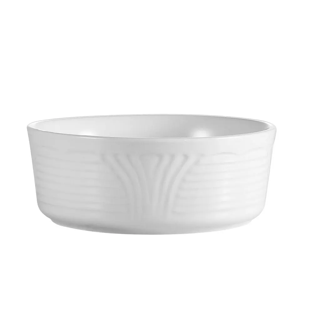CAC China CRO-28 Nappie Bowl, 18 oz (6" Dia x 2½" H), Round Porcelain, Dishwasher Safe - 1 Dozen