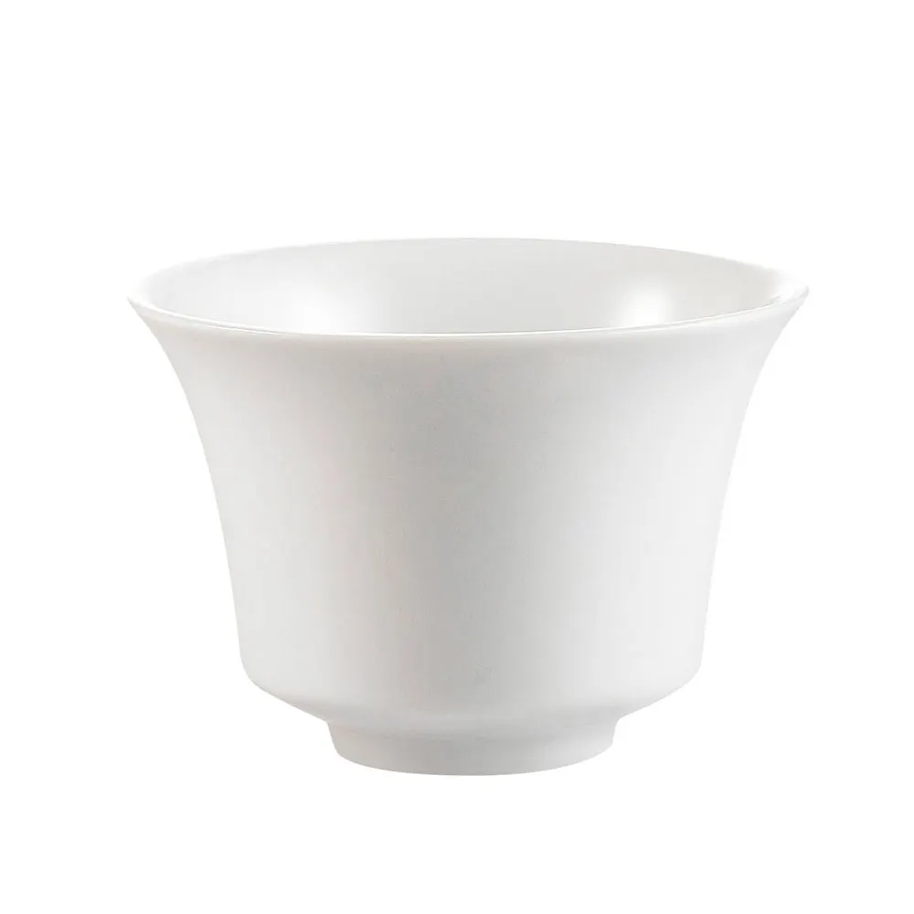 CAC China CTY-C8 Citysquare Bouillon Cup, 4 oz, Porcelain, Super White, Microwave Safe - 1 Dozen