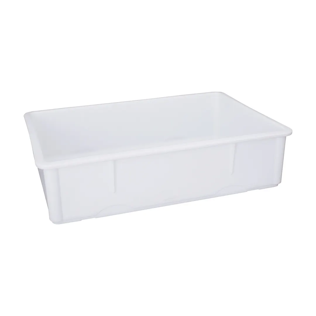 CAC China DBBK-6H Pizza Dough Box & Proofing Pan, 25-1/2"L x 17-1/2"W x 6"H Plastic, 6" Height