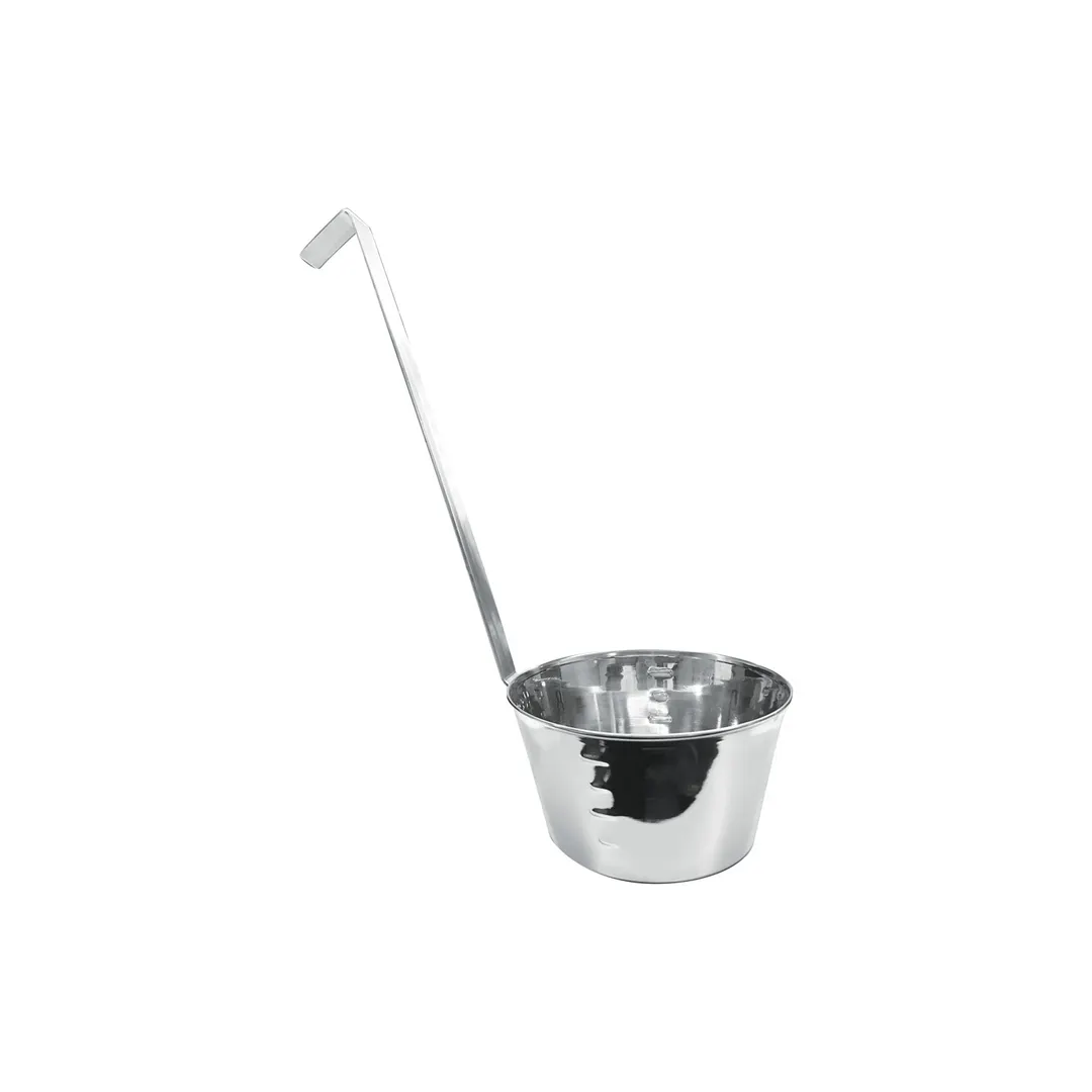 CAC China DPRS-32H Stainless Steel Dipper, 32 oz/1 Qt., 12-1/2" Hook Handle