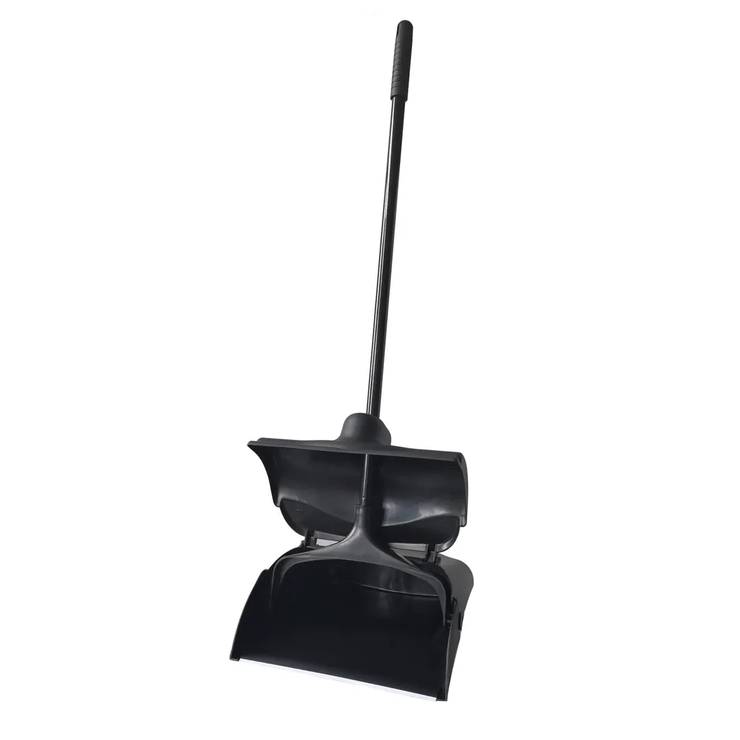 CAC China DPUP-13C Lobby Dust Pan, Upright With Cover, 13"W Hopper, Easy‑Grip Handle, Janitorial Use