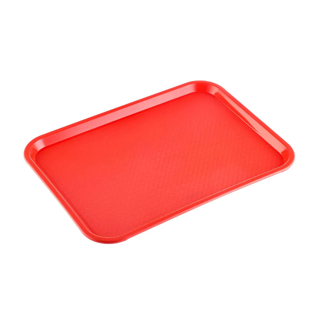 CAC China DSPT-1216OR Fast Food Cafeteria Tray, 16"L x 12"W, Polypropylene, Orange