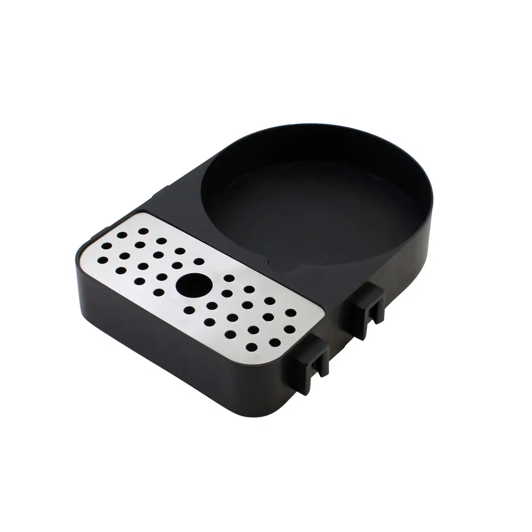 CAC China DTAP-RS Airpot Drip Tray, Black / Cherry, Fits 5‑Quart Airpots, Plastic - 1/Each