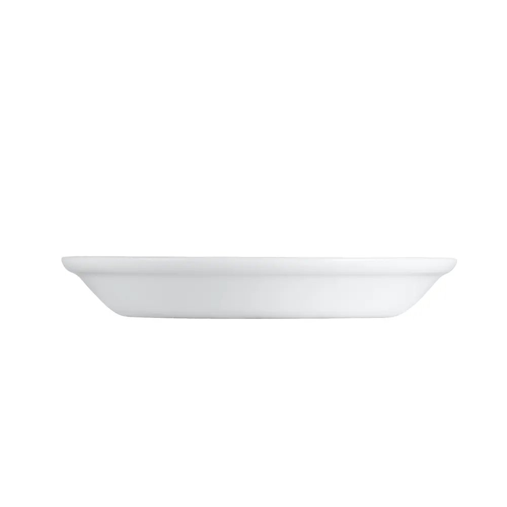 CAC China EVT-28 Everest Salad Bowl, 22 oz (7½" Dia x 1¼" H), White Porcelain, Bead Edge – 1 Dozen