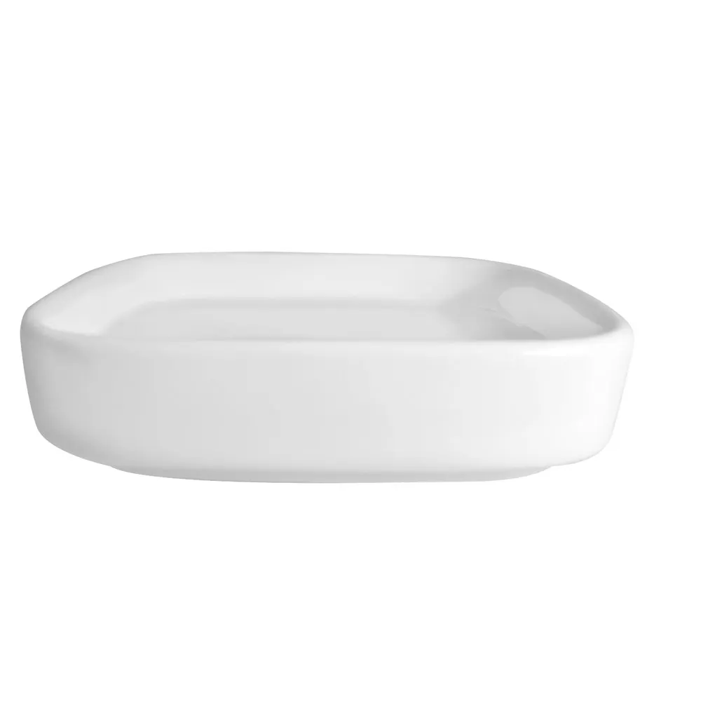 CAC China F-SQ2 - Square Saucer, 3" Porcelain, Super White, Dishwasher Oven Safe - 1 Dozen