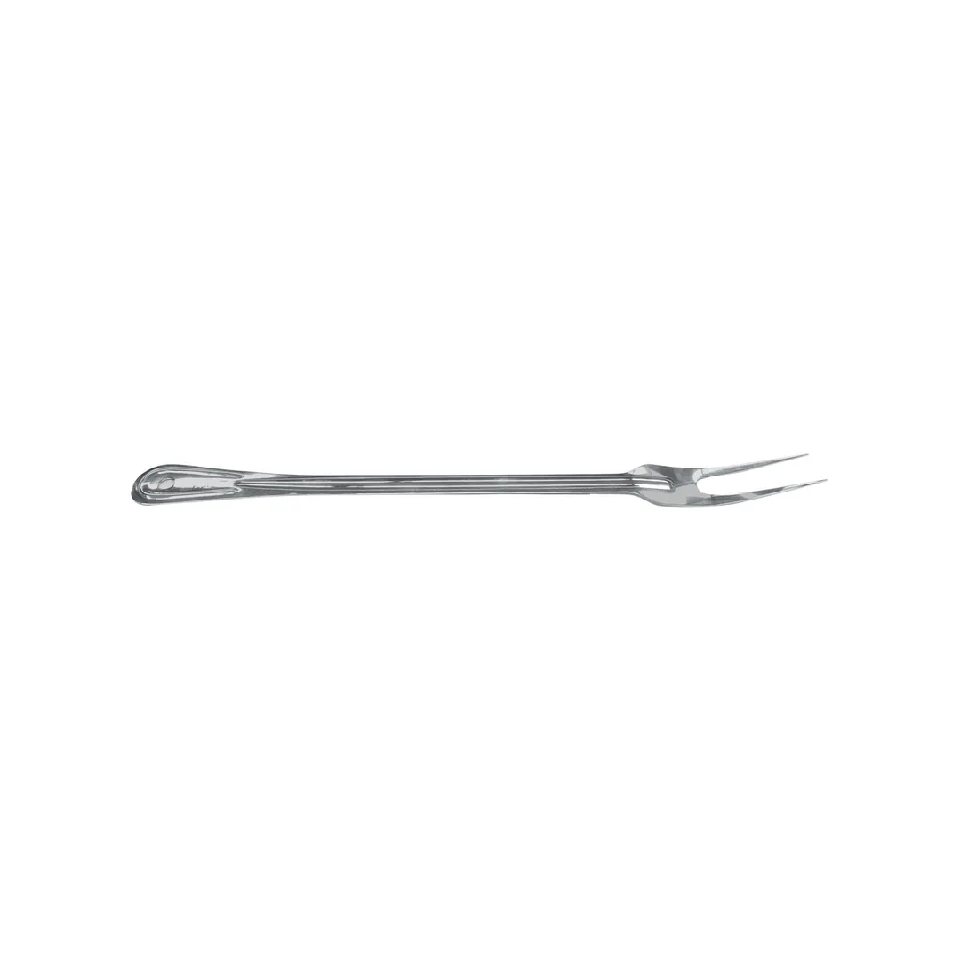 CAC China FKPS-19 Cook's Fork, 19" Length, 2-Tine, Stainless Steel with Plastic Handle