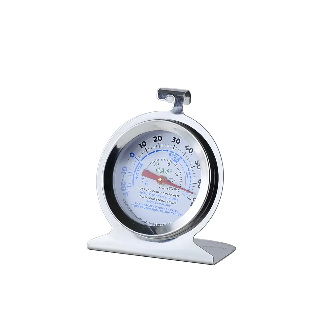 CAC China FPMT-RF17 Equil Thermo Fridge/Freezer Thermometer, 2" Dial, -20-70°F, NSF