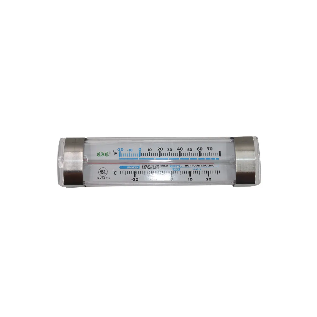 CAC China FPMT-RF19 Fridge/Freezer Thermometer, 3-1/2" x 1-1/8", Stainless Steel, -20‑80°F