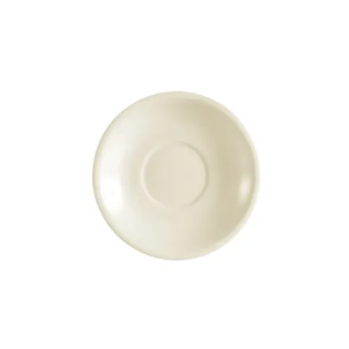 CAC China FR-36 Saucer, 4.5" Dia x 0.75" H, Round White Stoneware Ceramic, Dishwasher Safe - 1 Dozen