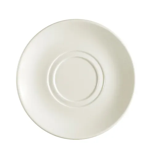CAC China FR-57 Saucer, 6.5"-6.99" Dia x 1" H, Round Ceramic, Microwave Safe - 1 Dozen