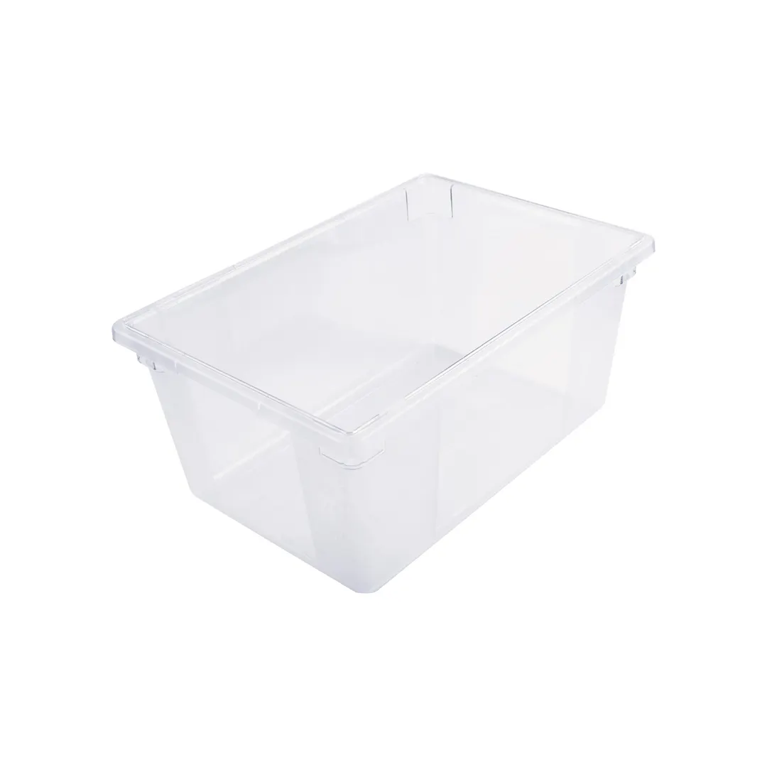 CAC China FS1F-12C Food Storage Box, 17 Gallon, 26"L x 18"W x 12"H, Polycarbonate, Clear
