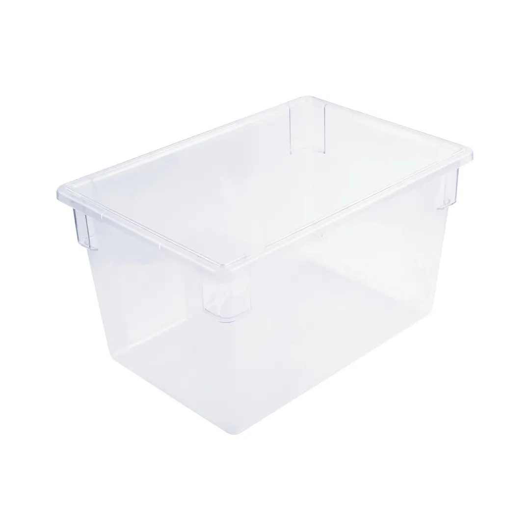 CAC China FS1F-15C Food Storage Box, 22 Gallon, 26"L x 18"W x 15"H, Polycarbonate, Clear