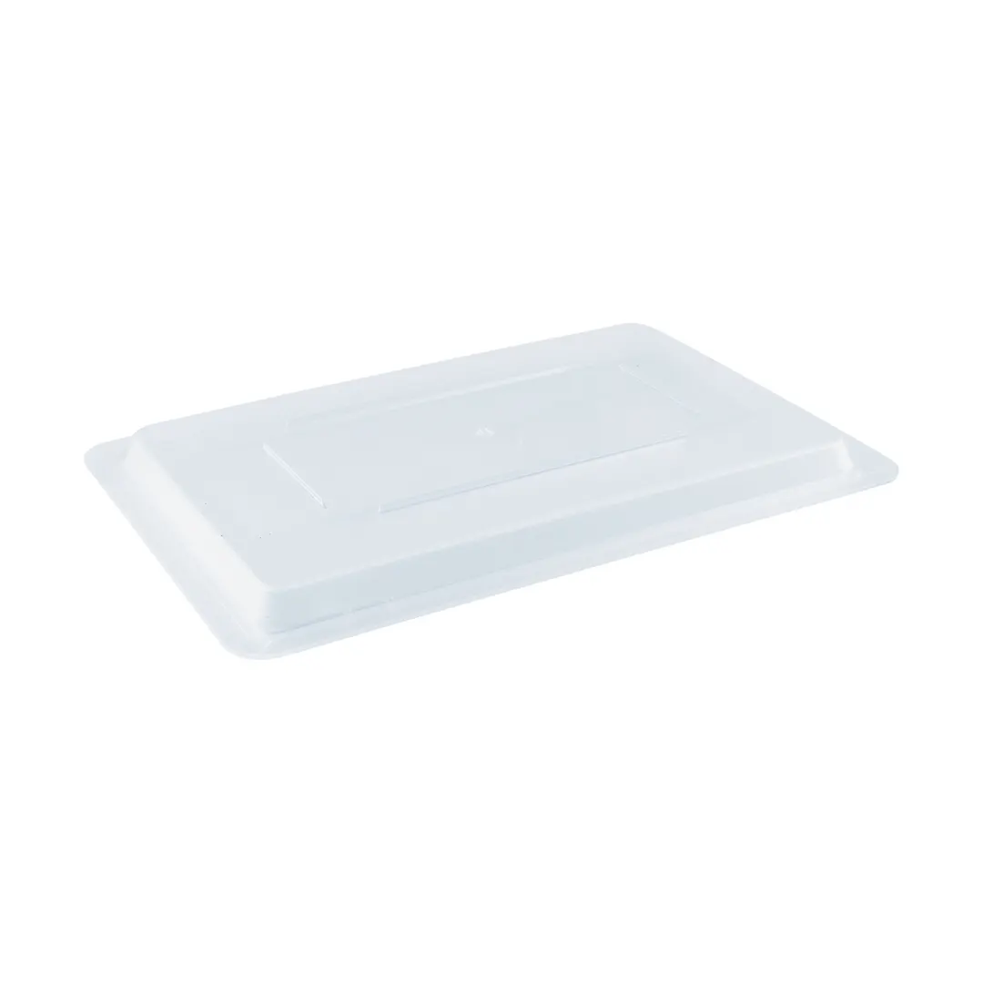 CAC China FS1H-CV-C Food Storage Box Cover, Half-Size, 18"L x 12"W, Polycarbonate, Clear, NSF