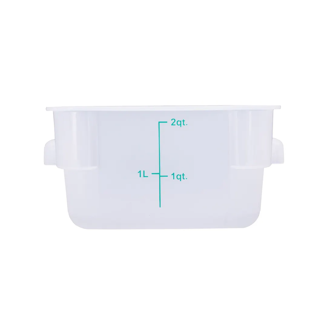 CAC China FS2P-SQ2T 22-qt Square Stackable Storage Container, Polypropylene, Translucent, BPA‑Free