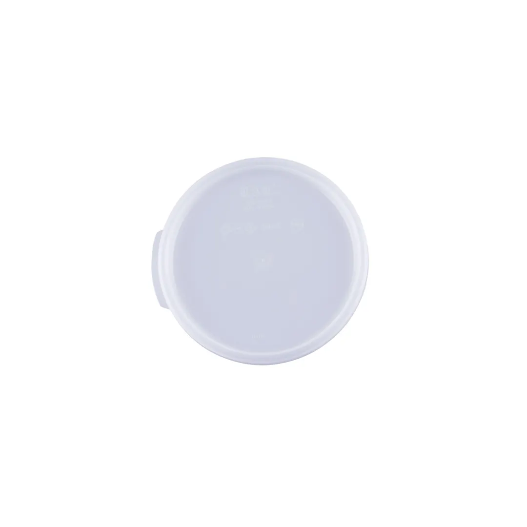 CAC China FS2R-24CV-T Round Container Cover, 2 & 4 Qt, Translucent Polypropylene, BPA‑Free