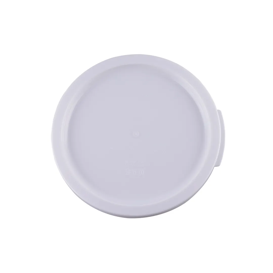 CAC China FS3R-1282CV-W Food Storage Container Cover, Round, 12-22 qt, White, Polypropylene, BPA Free