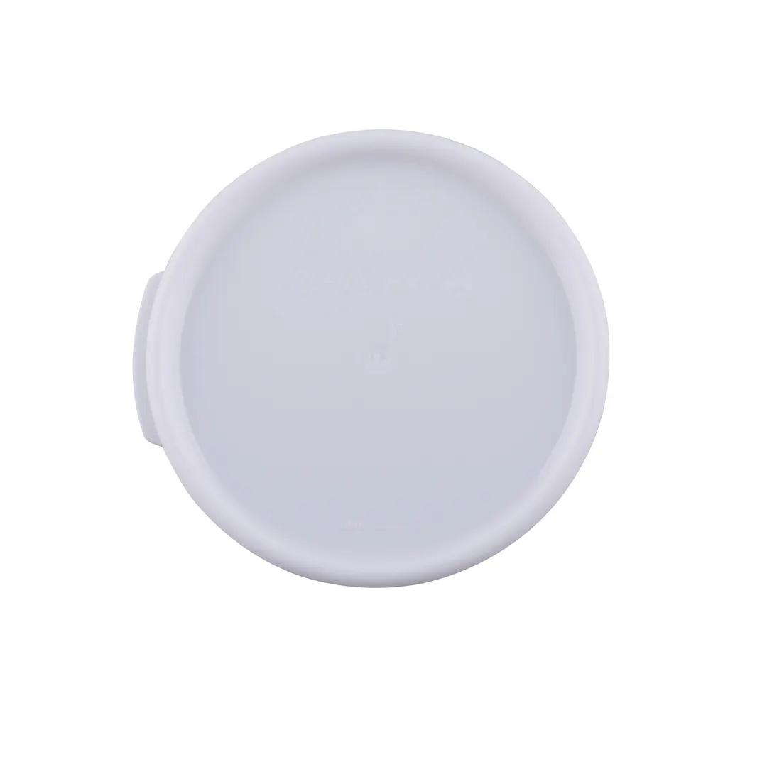 CAC China FS3R-24CV-W Food Storage Container Cover, Round, 2 & 4 Qt, White Polypropylene, BPA‑Free