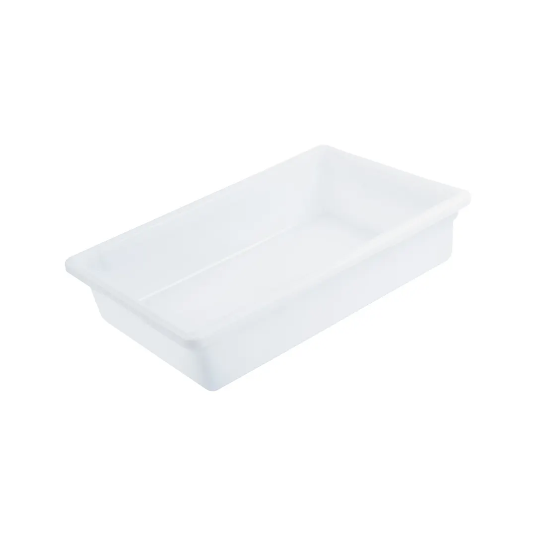 CAC China FS4F-6W Food Storage Box, 9 Gallon, 26"L x 18"W x 6"H, Polypropylene, White, BPA Free