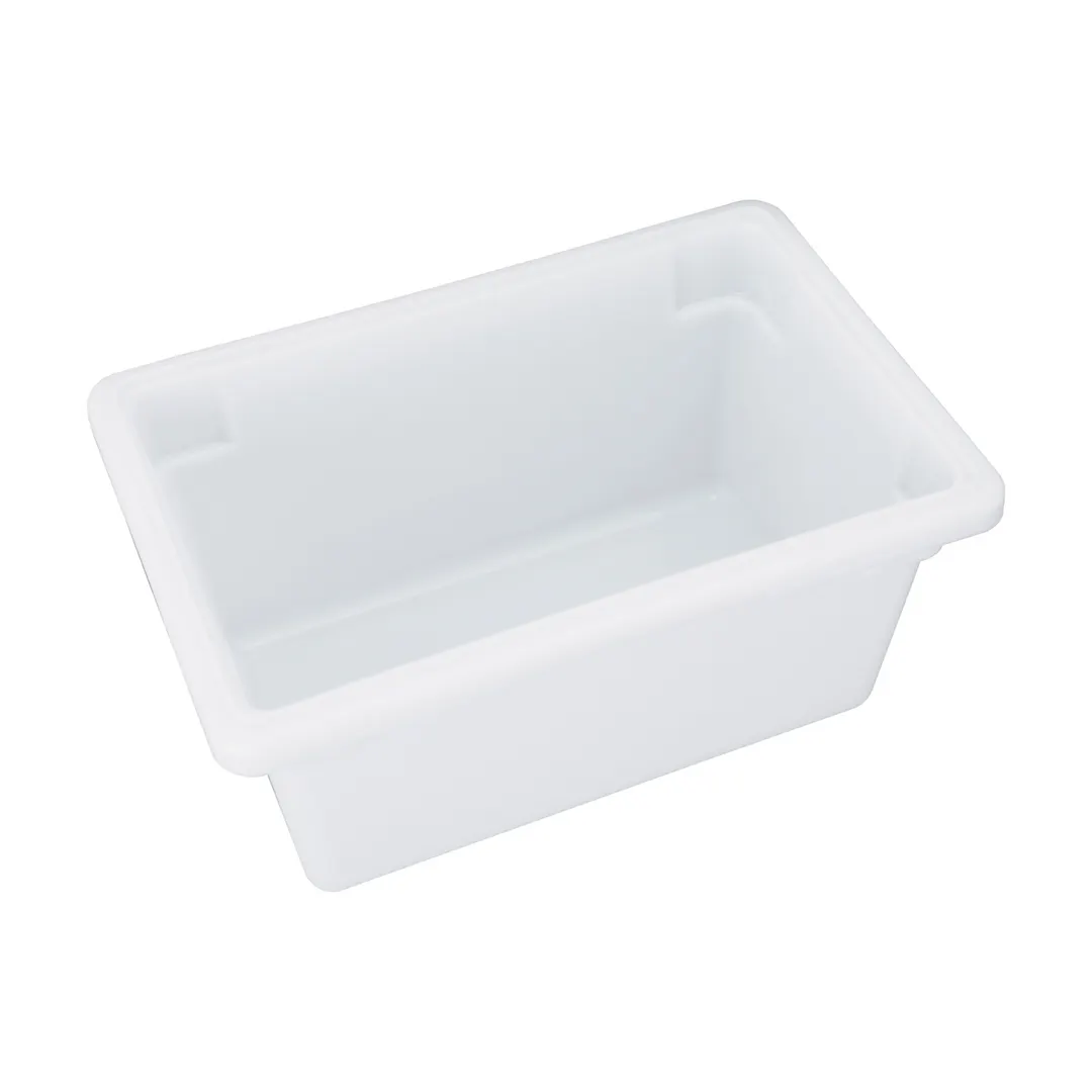 CAC China FS4H-9W Food Storage Box 5 Gallon, 18"L x 12"W x 9"H, Polypropylene, White, BPA‑Free
