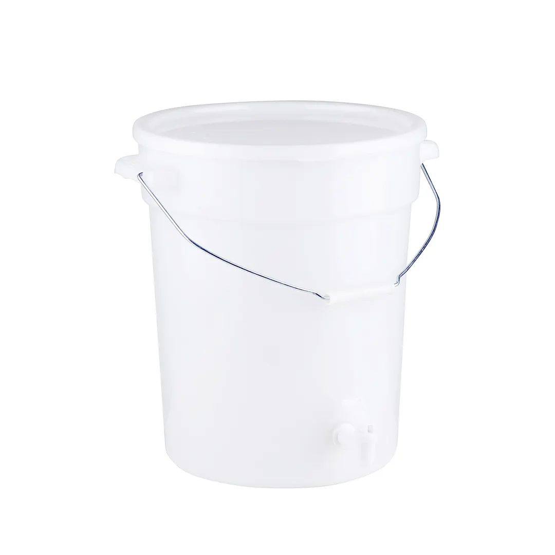 CAC China FSBV-6 6-Gallon Beverage Dispenser, Handle, Anti-Drip Faucet, Snap-On Lid, BPA-Free - Set