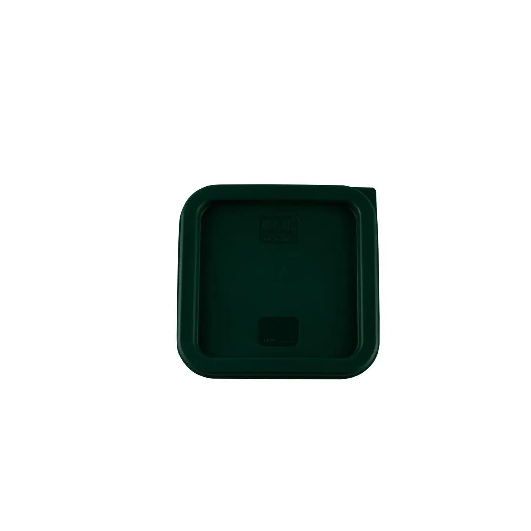 CAC China FSSQ-24CV-G Food Storage Container Cover, Square, Green, Polypropylene, for 2 & 4 qt