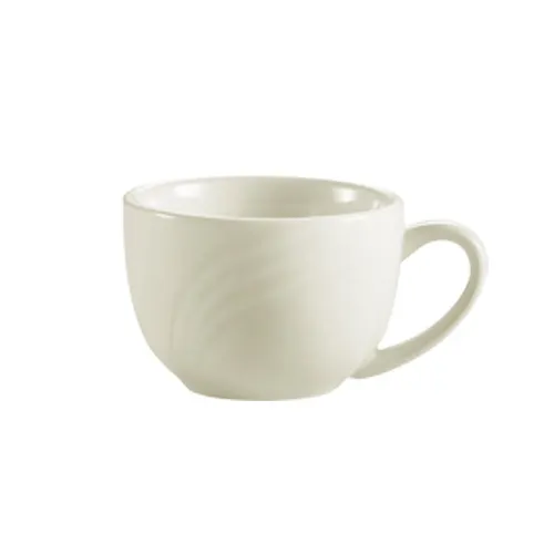 CAC China GAD-54 Bob Cup, 3.5 oz, 2‑3/4" Dia x 2" H, White Porcelain, Dishwasher Safe - 1 Dozen