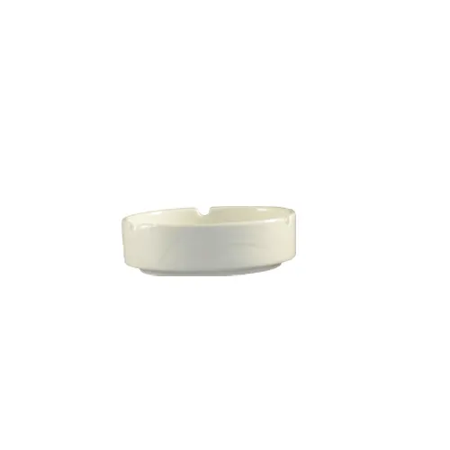 CAC China GAD-AT - Ashtray, 4.5" Dia x 1" H, Round Porcelain, Bone White - 1 Dozen