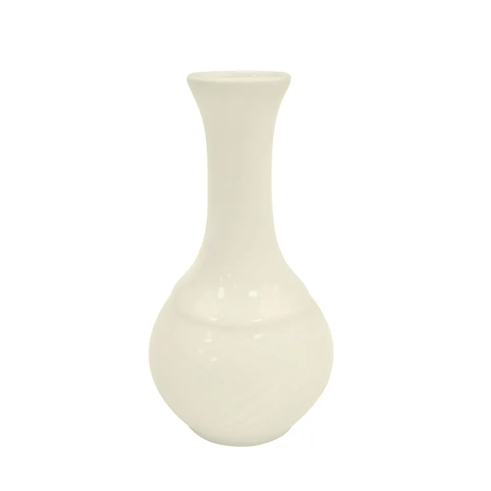 CAC China GAD-BV - Bud Vase, 1.5" L x 1.875" W x 5.5" H, White Porcelain, Dishwasher Safe - 1 Dozen