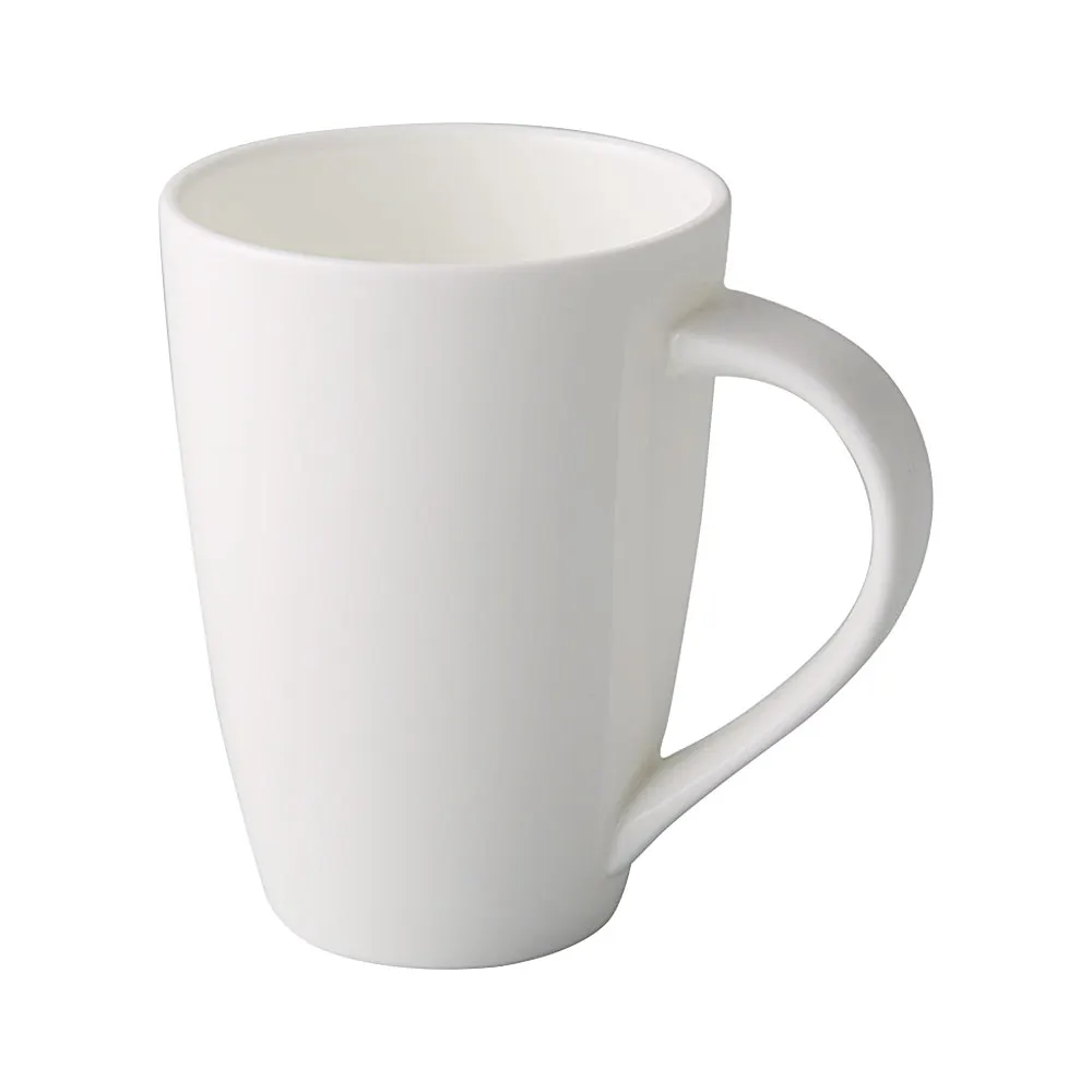 CAC China GDC-M12 12‑Oz Porcelain Mug, 3‑¼" Dia x 4‑¼" H, Bone White, Dishwasher Safe - 1 Dozen